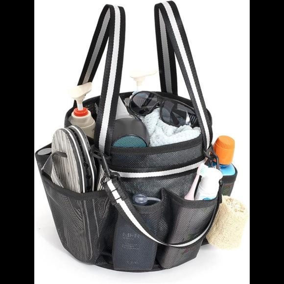 Ligereza Multi-Function Suspension Handles Mesh Portable Shower Caddie Large Ca